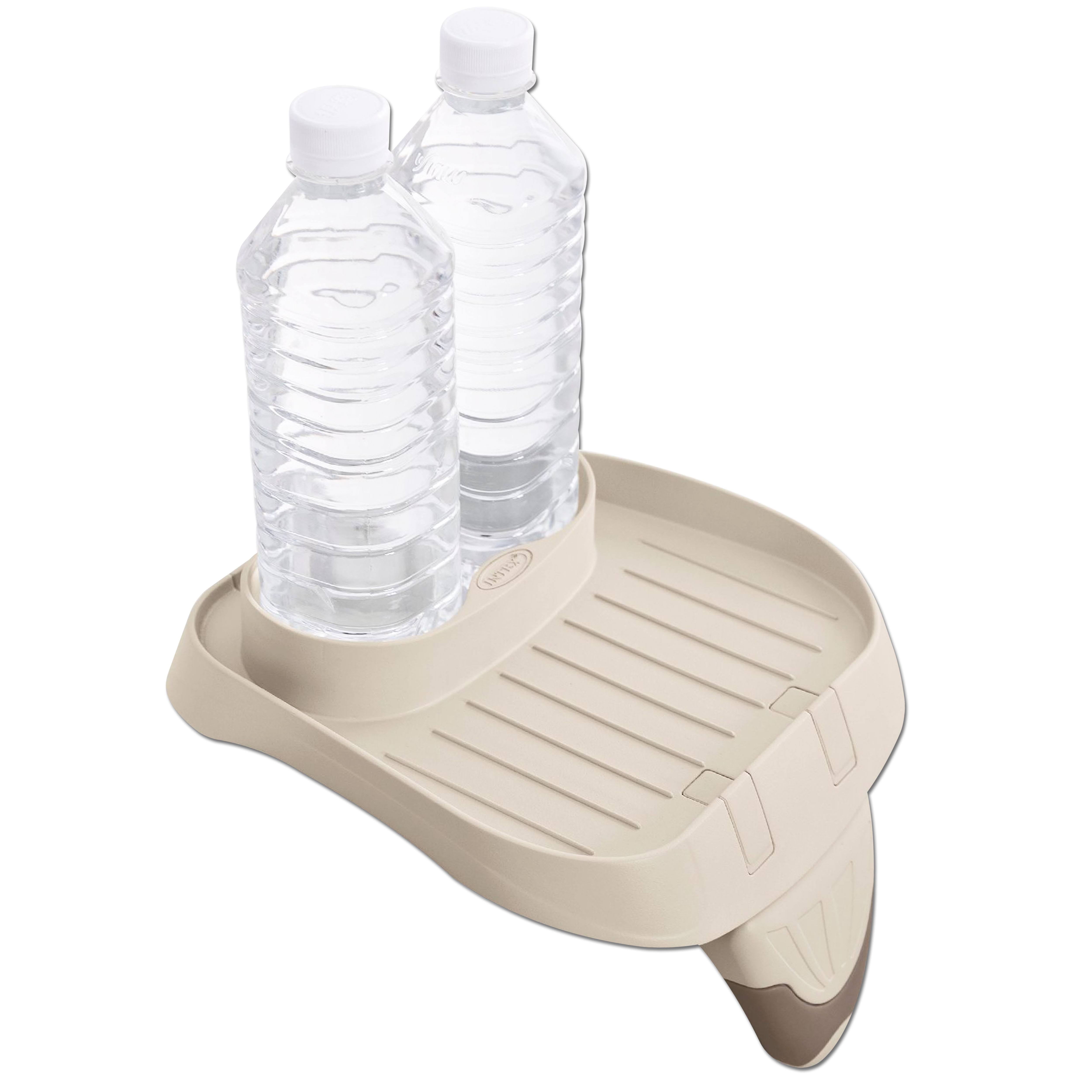 Intex PureSpa Attachable Cup Holder and Refreshment Tray Accessory, Tan (4 Pack)