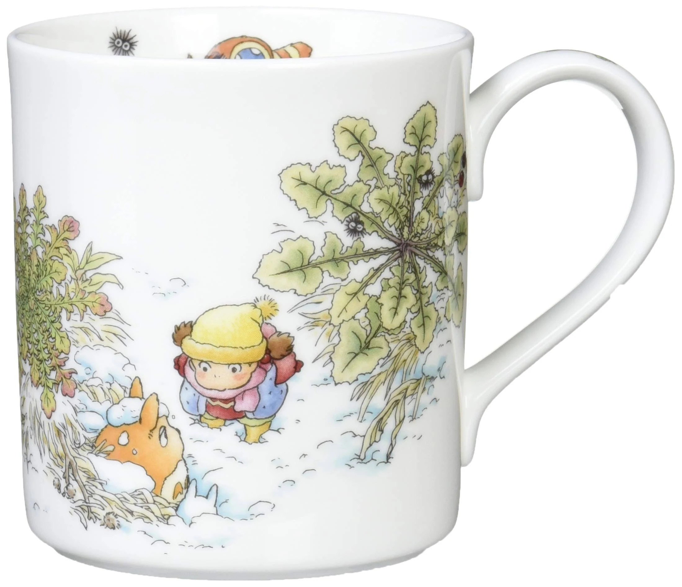 Noritake 4660-1J/T97265 Bone China Mug, 13.5 fl oz (400 cc), My Neighbor Totoro Oinu no Fuguri, Microwave Safe, 1 Piece