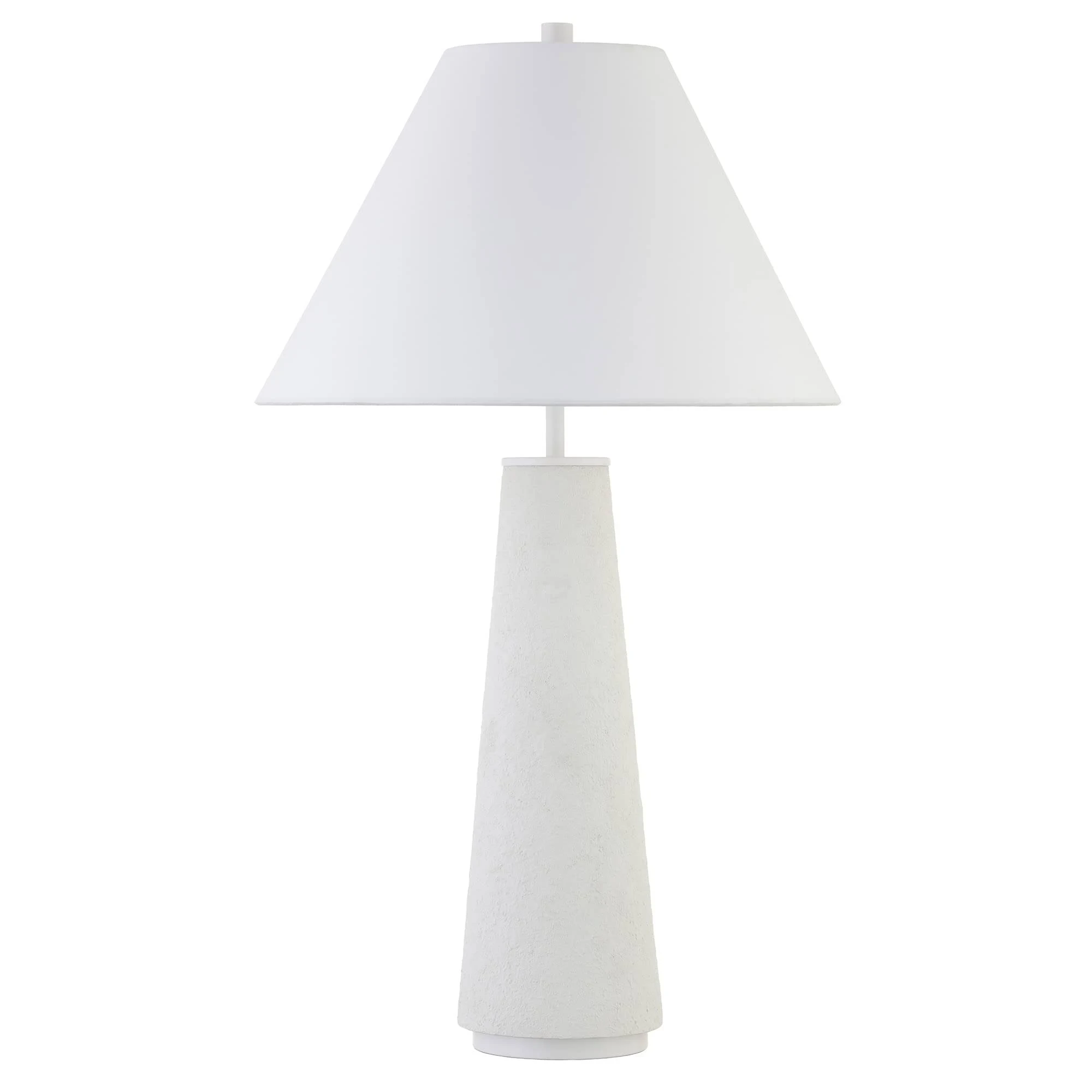 Ingalls 28" Tall Monochrome Table Lamp with Fabric Shade - Matte Black