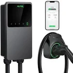 Autel MaxiCharger Home Electric Vehicle (EV) Charger, up to 40 Amp, 240V, Level 2 WiFi and Bluetooth Enabled EVSE, NEMA 14-50 Plug, Indoor/Outdoor, 25-Foot Cable with Separate Holster, Dark Gray