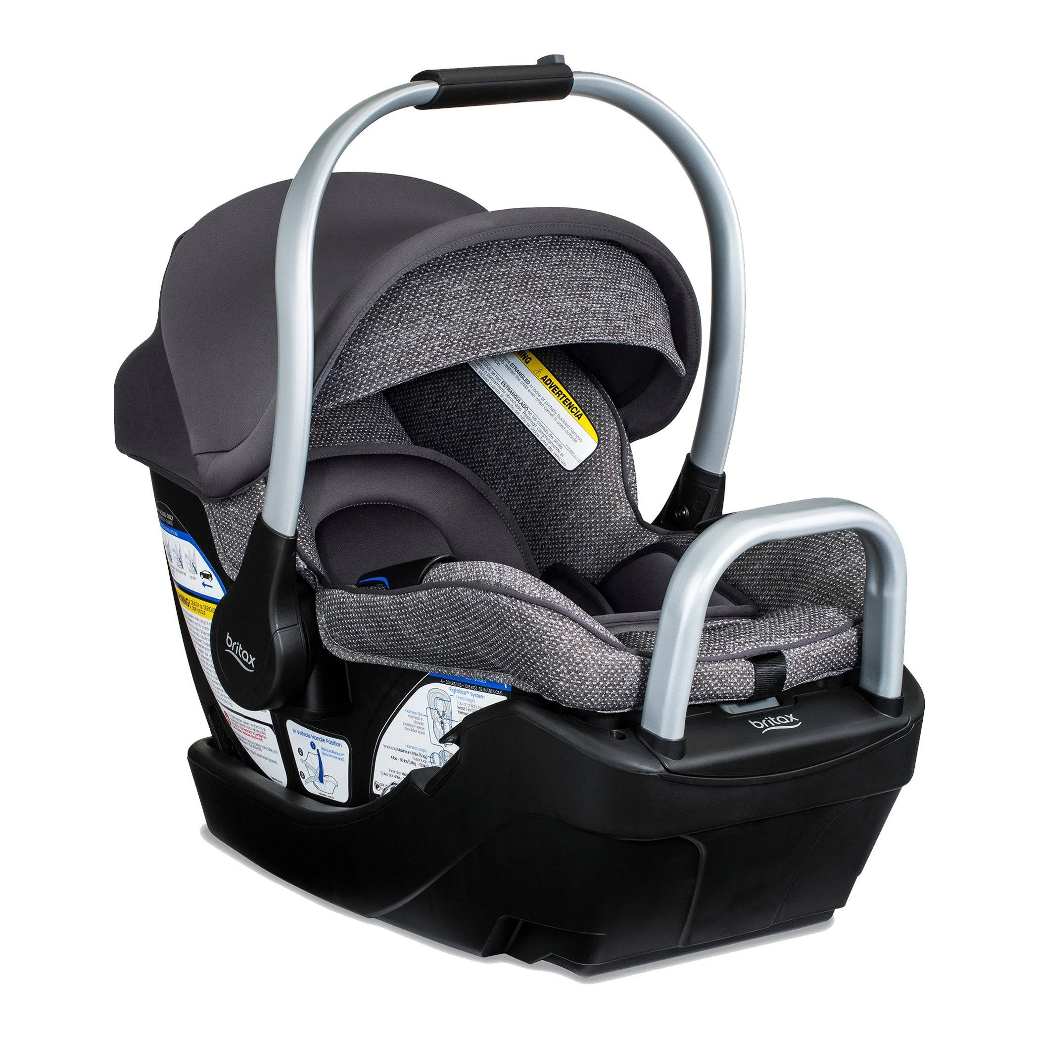 Britax Willow SC Infant Car Seat with Alpine Base - Pindot Stone