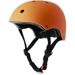 OUWOER Kids Bike Helmet, Adjustable and Multi-Sport, from Toddler to Youth, 3 Sizes (Orange)