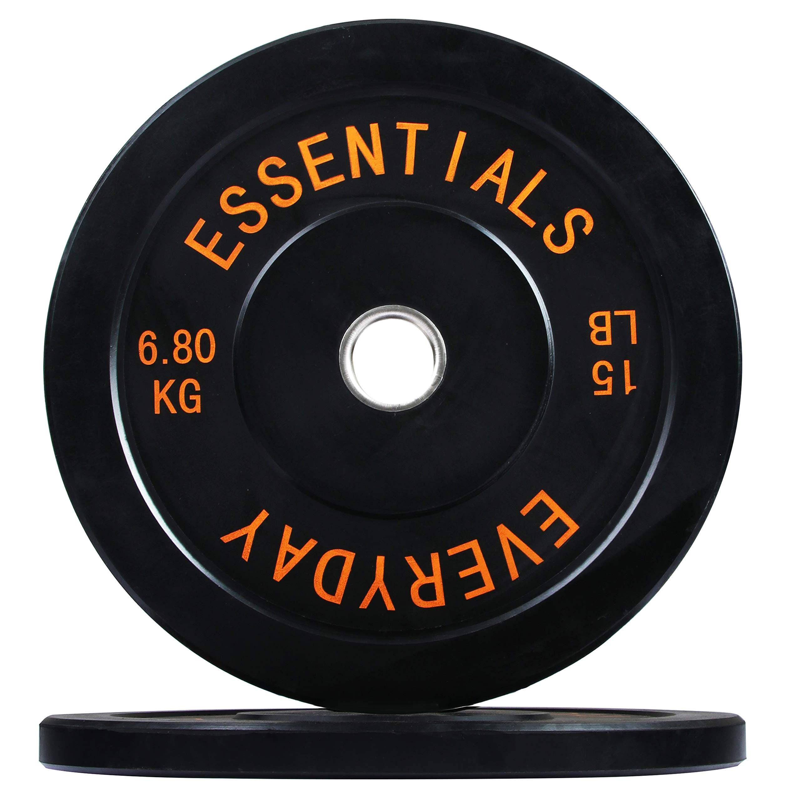 BalanceFrom Color Coded Olympic Bumper Plate Weight Plate with Steel Hub