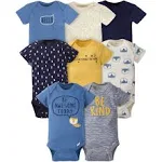 Gerber Baby Boys' Short Sleeve Onesies Bodysuits, 8-Pack, Infant Boy's, Size: 12 Months