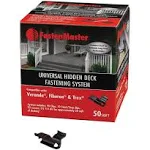 FastenMaster Universal Hidden Deck Fastening System – Stainless Steel Hidden Deck Screws and Clips – Black (50 sf)