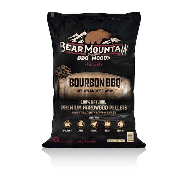 Bear Mountain, Bourbon BBQ Craft Blends Pellets, 20 lb