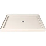 DreamLine SlimLine Center Drain Single Threshold Shower Base DLT