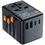 TESSAN 35W Universal Travel Adapter with USB Charging