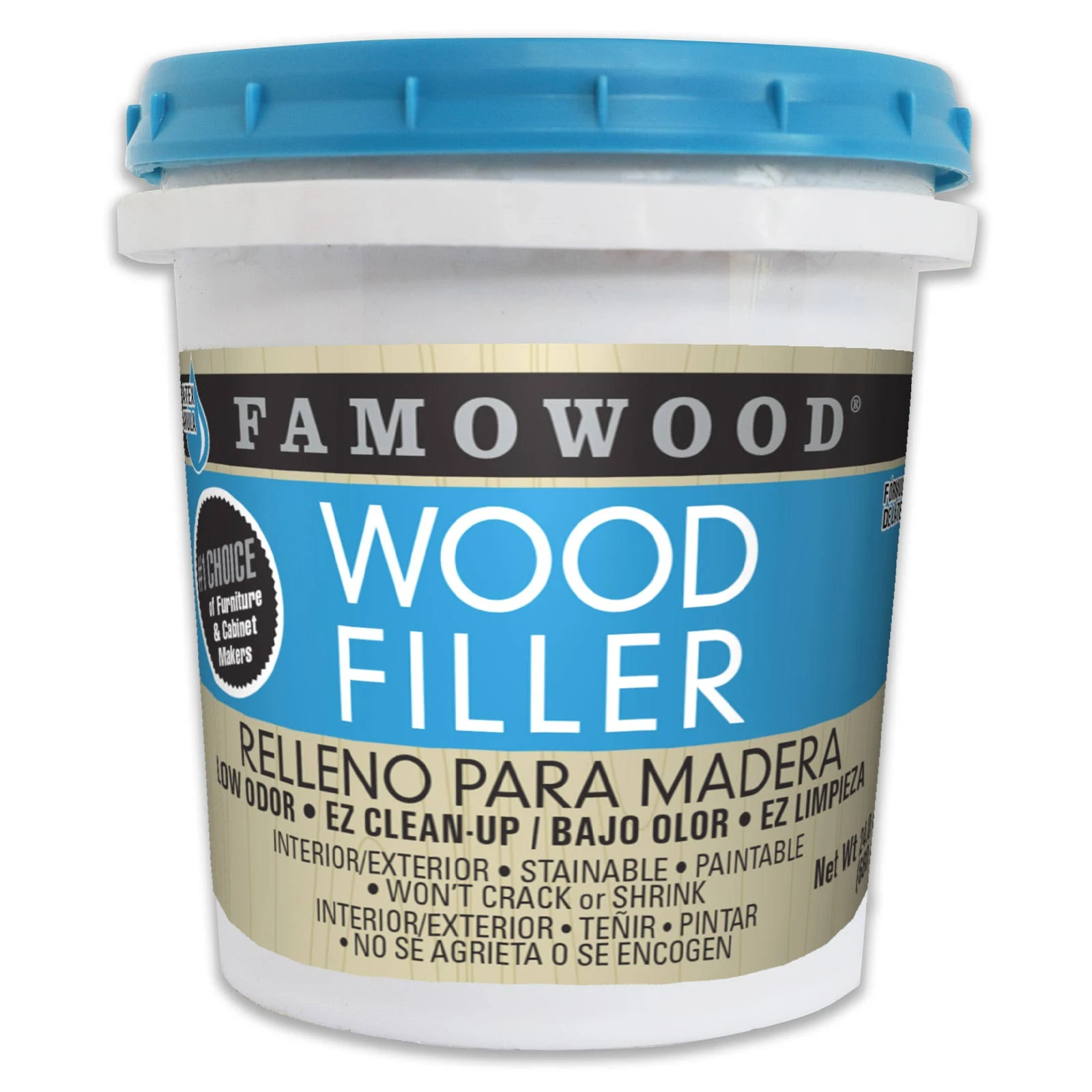 Famowood 40022144 Latex Wood Filler - Pint, White