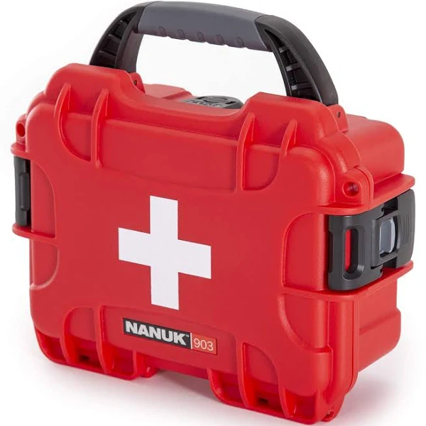 Nanuk Case 903 with First Aid Logo (Red)