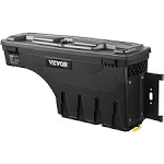 VEVOR Truck Bed Storage Box Lockable Swing Case with Password Padlock 6.6 Gal ABS Wheel Well Tool Box for 2017-2021 Ford Super Duty - Passenger Side