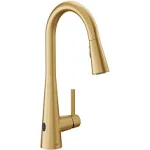 Moen 7864EWBG Sleek Brushed Gold One-Handle Pulldown Kitchen Faucet