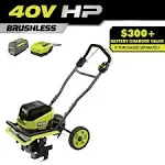 40V HP Brushless 16 in. Front Tine Tiller with Adjustable Tilling Width with 6.0 Ah Battery and Quick Charger