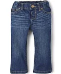 The Children's Place Baby Toddler Girls Basic Bootcut Jeans