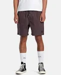 RVCA Men's Escape Elastic Shorts in Plum - Size Small