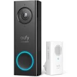 eufy Security Wi-Fi Video Doorbell, 2K Resolution, Real-Time Response, No Monthly Fees, Secure Local Storage, Free Wireless Chime (Require Existing Doorbell Wire, 16-24 VAC, 30 VA or above) (Renewed)