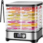 Vivohome 400w Trays Food Dehydrator Machine with Digital Timer and Temperature Control