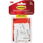 Command Wire Toggle Hook Value Pack, White, Medium, 7 Hooks, 8 Strips/Pack