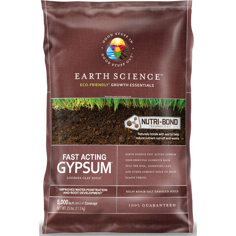 Earth Science Fast Acting Gypsum 5000 sq ft 25 lb