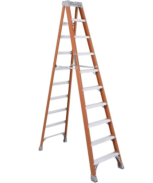 Louisville 10' Step Ladder iA 300lbs Fiberglass FS1510