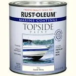 Rust-Oleum Marine Coatings Topside Paint Gloss White Enamel Oil-based Marine Paint (1-quart) Lowes.com