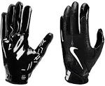 Nike Vapor Jet 8.0 Adult Football Gloves - Black/White / XL