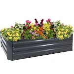 Sunnydaze Decor Galvanized Steel Raised Garden Bed