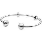 Pandora Silver Open Bangle