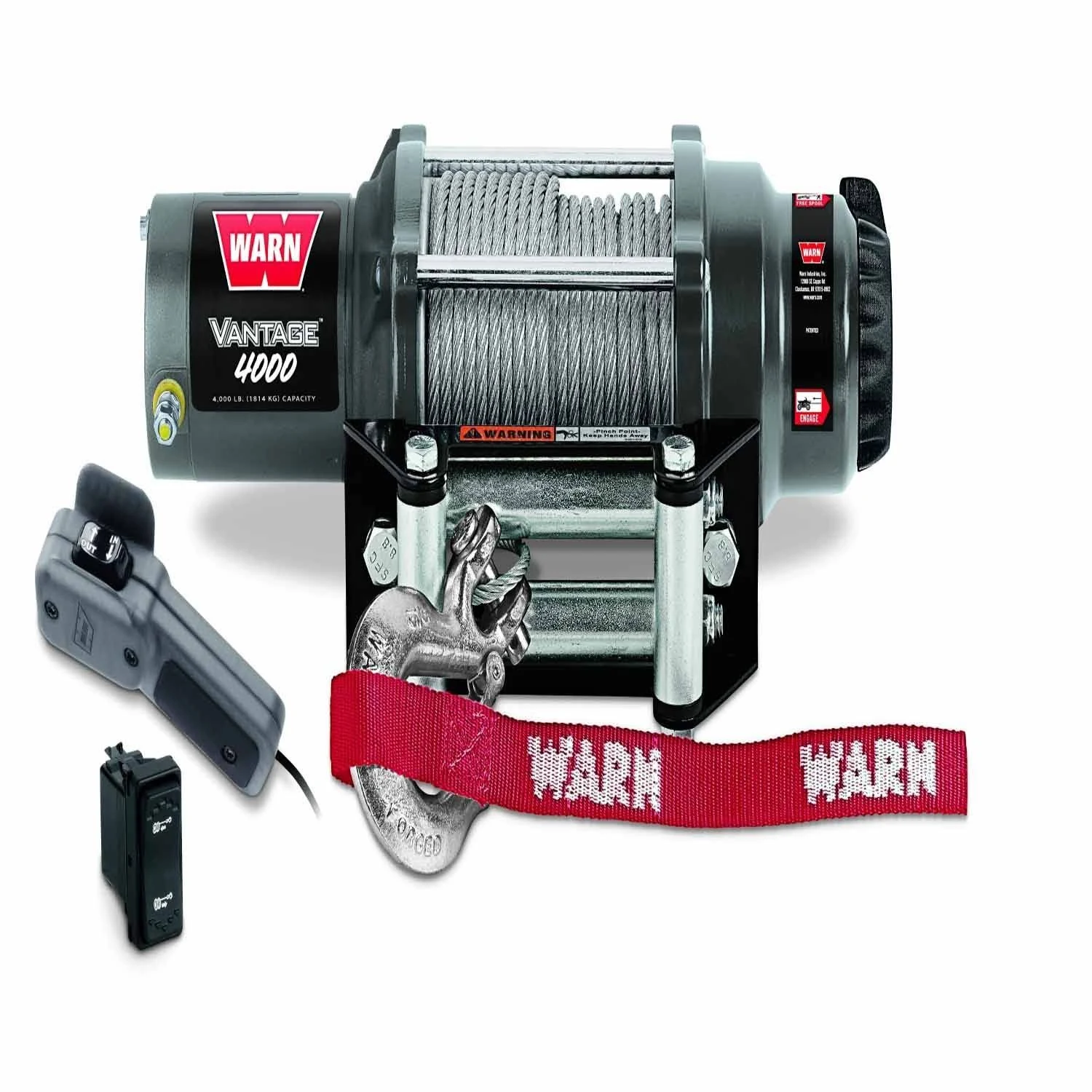 WARN VRX 45 WINCH 4500 Lb 50&#039; OF 1/4&#034; WIRE CABLE ATV UTV WINCH VRX45 101045