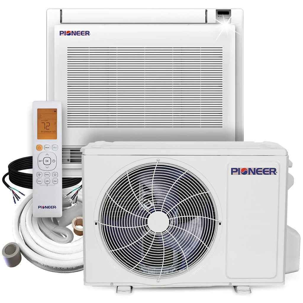 Pioneer 12,000 BTU SEER2 Ductless Mini-Split Inverter++ Energy-Star Air Conditioner Heat Pump System Full Set