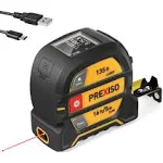 PREXISO 2-in-1 Laser Tape Measure