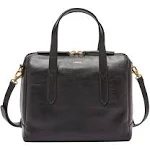 Fossil Black Eco Leather Sydney Satchel