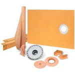 KERDI-SHOWER-KIT 38" x 60" Offset PVC Flange 2"