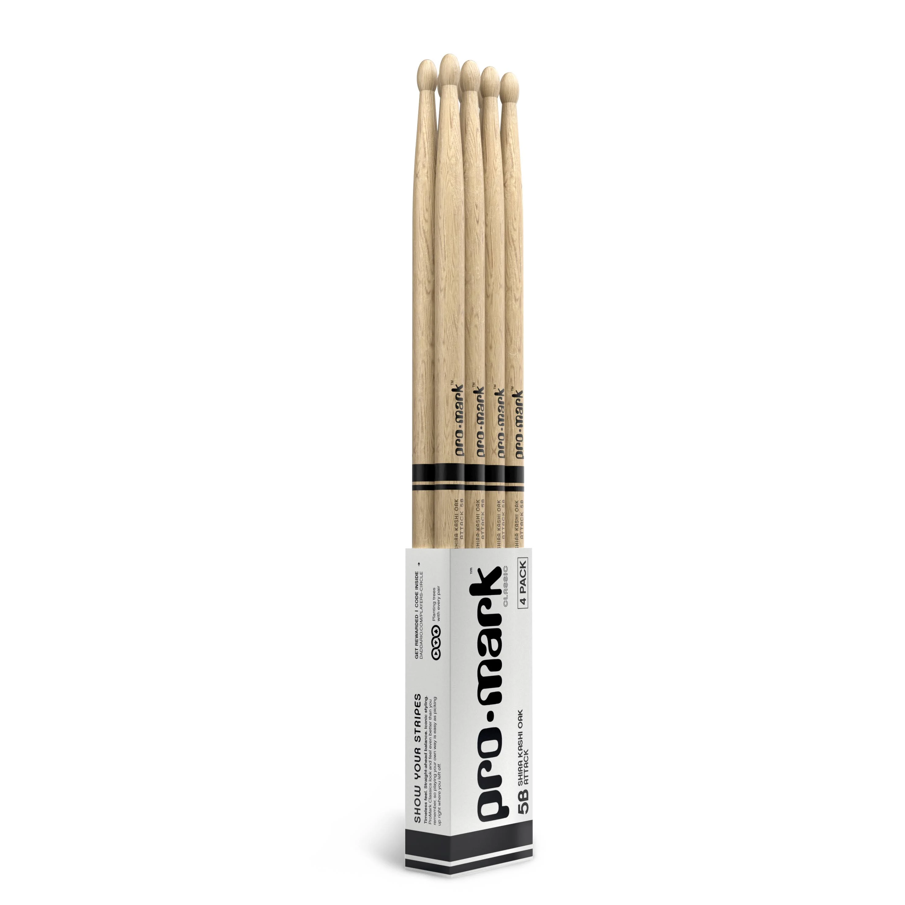 Pro-Mark Classic Attack 5B Shira Kashi Oak - Wood Tip