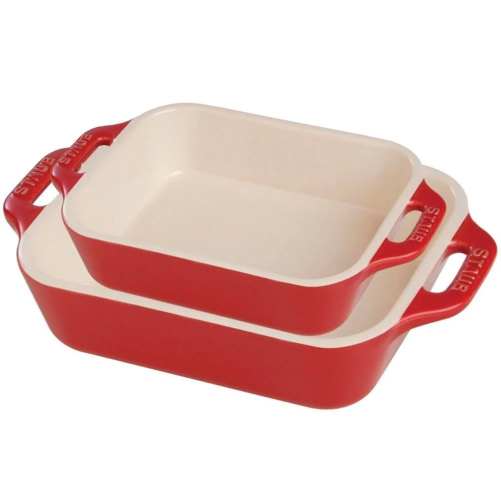 Staub Ceramic Rectangular Baking Dish 2-Piece Set