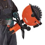 VEVOR Electric Concrete Saw, 14 in Circular Saw Cutter with 5 in Cutting Depth, Wet/Dry Disk Saw Cutter Includes Water Line, Pump and Blade, for