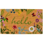 Calloway Mills AZ105992436 Floral Hello Doormat, 24" x 36", Multicolor