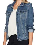 Riders by Lee Indigo Women's Stretch Denim Jacket Small Weathered