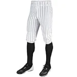 Champro Triple Crown Knicker Pinstripe Adult Baseball Pants - XL / White/Black