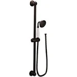 Moen S12107EPORB Weymouth Traditional Eco-Performance Handshower Handheld Shower with 30-Inch Slide Bar and 69-Inch Metal Hose, Oil Rubbed Bronze