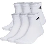 Adidas 6 Pack Athletic Quarter - Men's - White