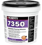 ROBERTS 1 Gal. (4 qt. ) 8-10 Hour Dry Time Universal Resilient Flooring and Vinyl-Backed Carpet Tile Floor Adhesive in Off White 7350-1