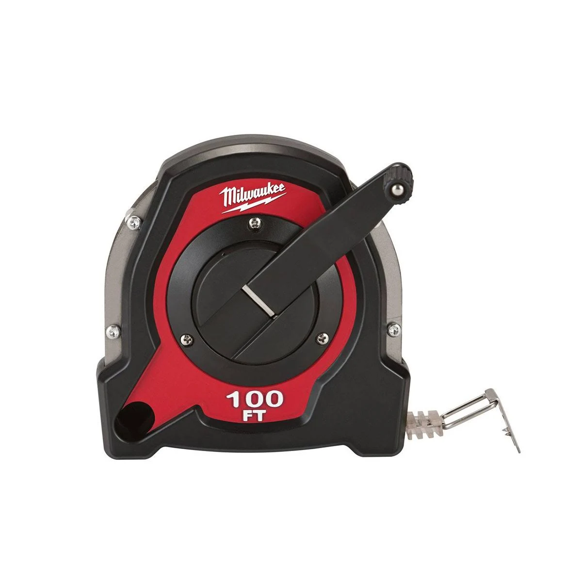 Milwaukee 48-22-5101 Long Tape Measure 100 ft. L X 1.5" W Closed Reel Black/Red