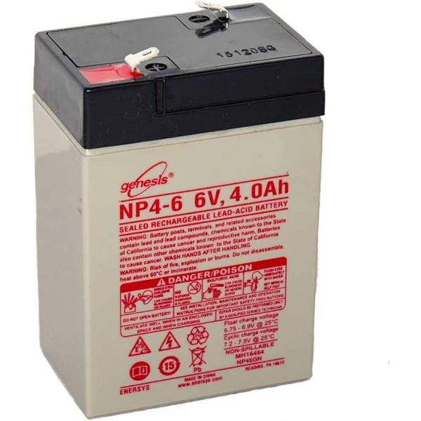 EnerSys Genesis NP4-6 Lead Acid Battery