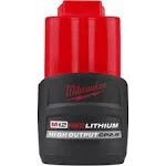 Milwaukee 48-11-2425 M12 REDLITHIUM HIGH Output CP 2.5Ah Battery