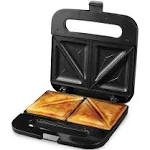 Ovente Non-Stick Electric Grill Sandwich Maker - Black