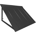 5.7 ft. Houstonian Metal Standing Seam Fixed Awning (68 in. W x 24 in. H x 36 in. D) Black