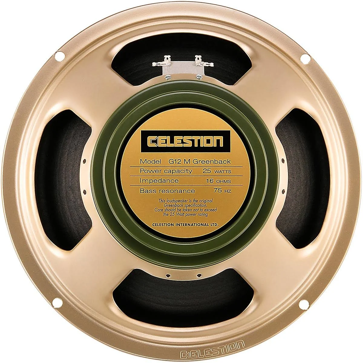 Celestion G12M Greenback 25W, 12" Guitar Speaker 16 Ohm