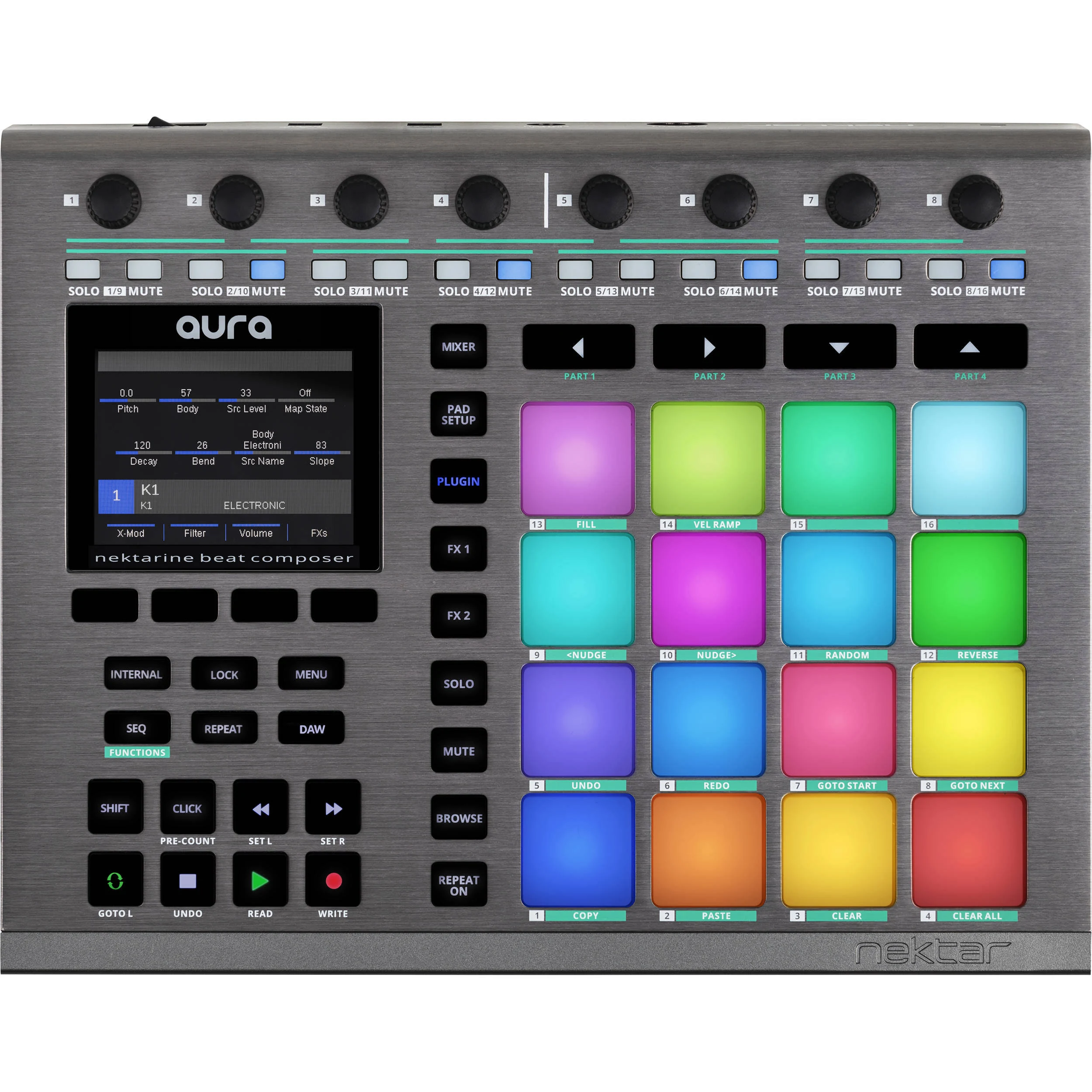 Nektar Aura Beat Composer Pad Controller