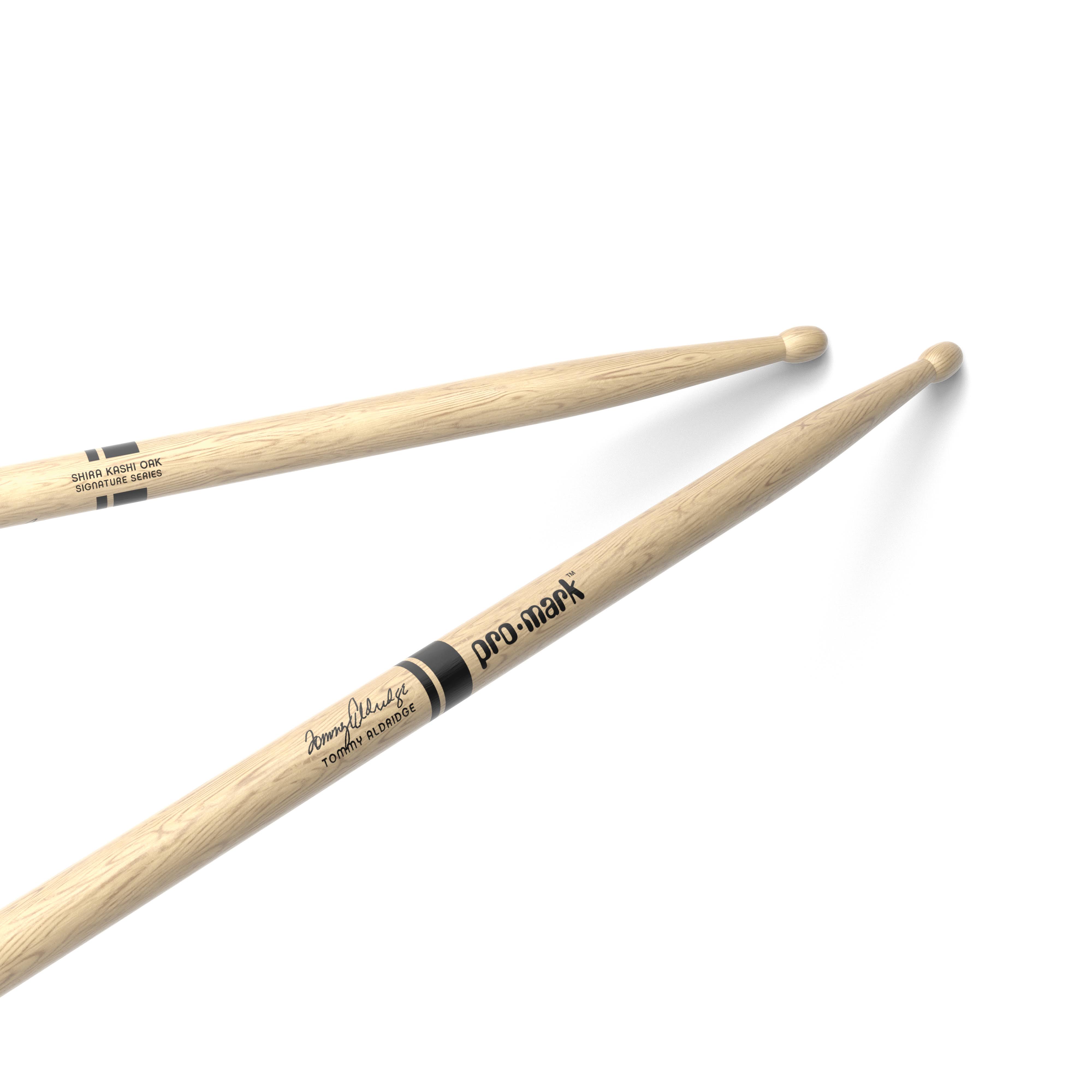 Promark 2S Shira Kashi Oak Tommy Aldridge Wood-Tip Drumsticks